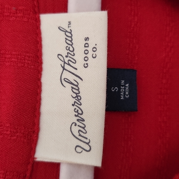 Universal Thread Red Ruffled Shirt - Picture 11 of 12